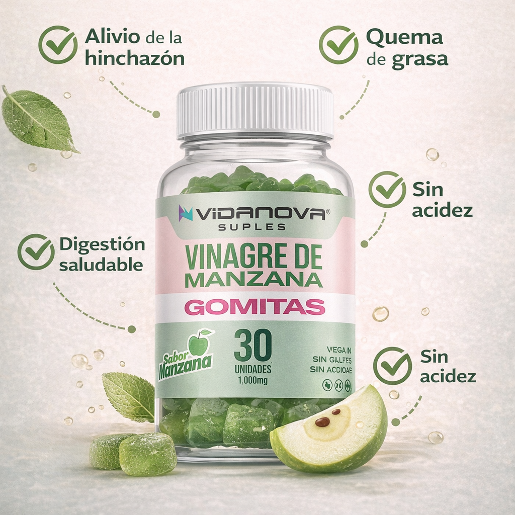 AppleVita™ Gomitas de Vinagre de Manzana 1000MG