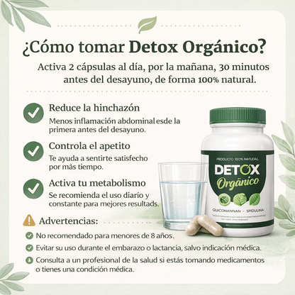 Detox Orgánico™ | Activa tu Metabolismo y Reduce la Hinchazón
