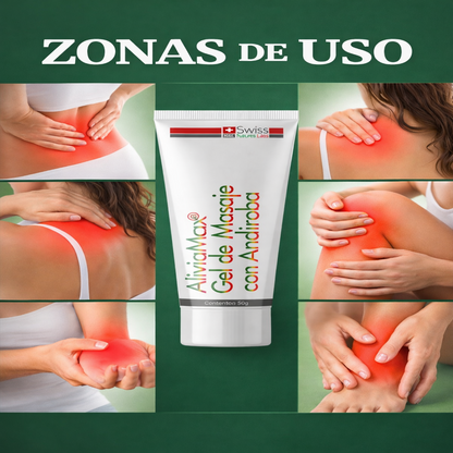 Aliviamax - Gel de Masaje para Dolores Profesional 2x1