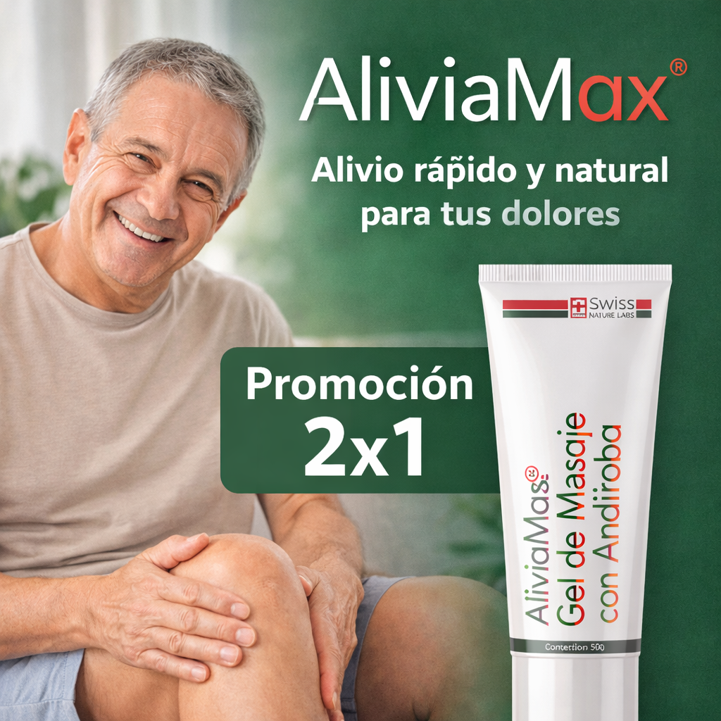 Aliviamax - Gel de Masaje para Dolores Profesional 2x1