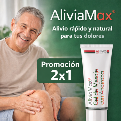Aliviamax - Gel de Masaje para Dolores Profesional 2x1