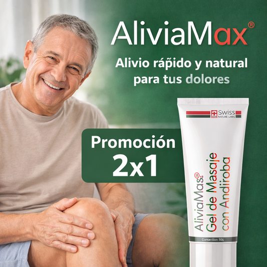 Aliviamax - Gel de Masaje para Dolores Profesional 2x1