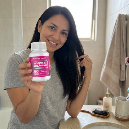 Biotina + Colágeno 1000MG | Cabello, Piel y Uñas Radiantes